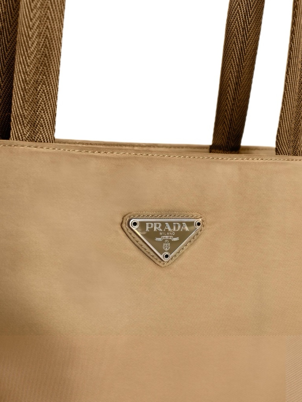 Prada Nylon Tessuto Tote Bag - Army Beige - Picture 4 of 13